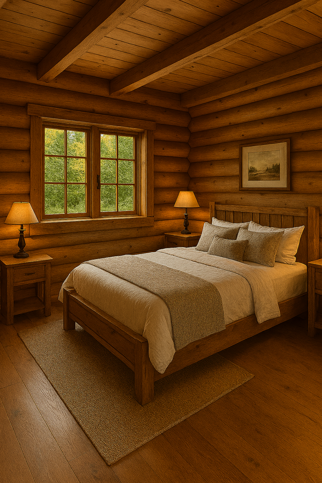 Comfortable bedroom perfect for families